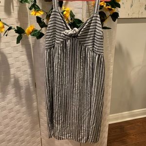 Black and white Striped Dress